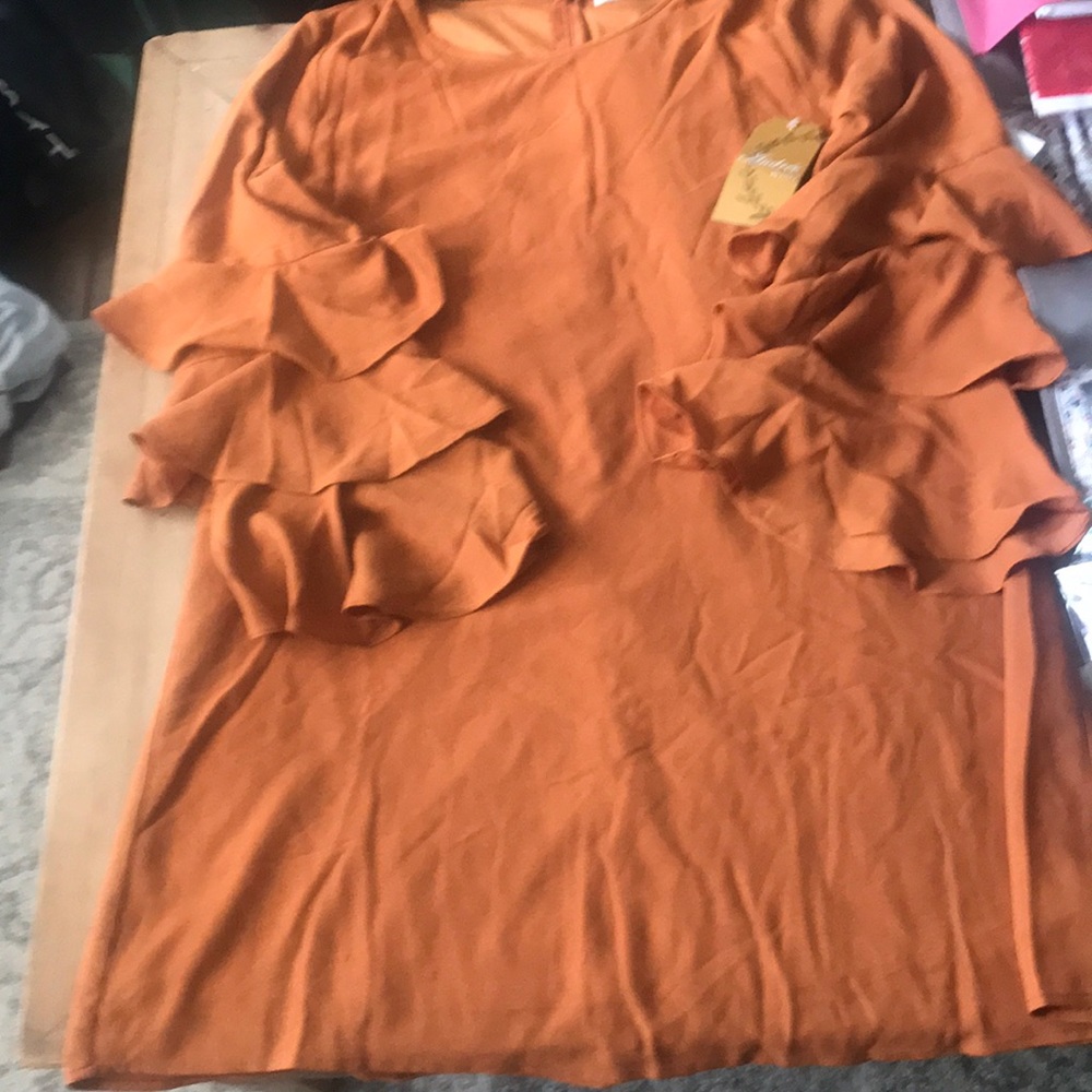 Orange tunic/dress size large